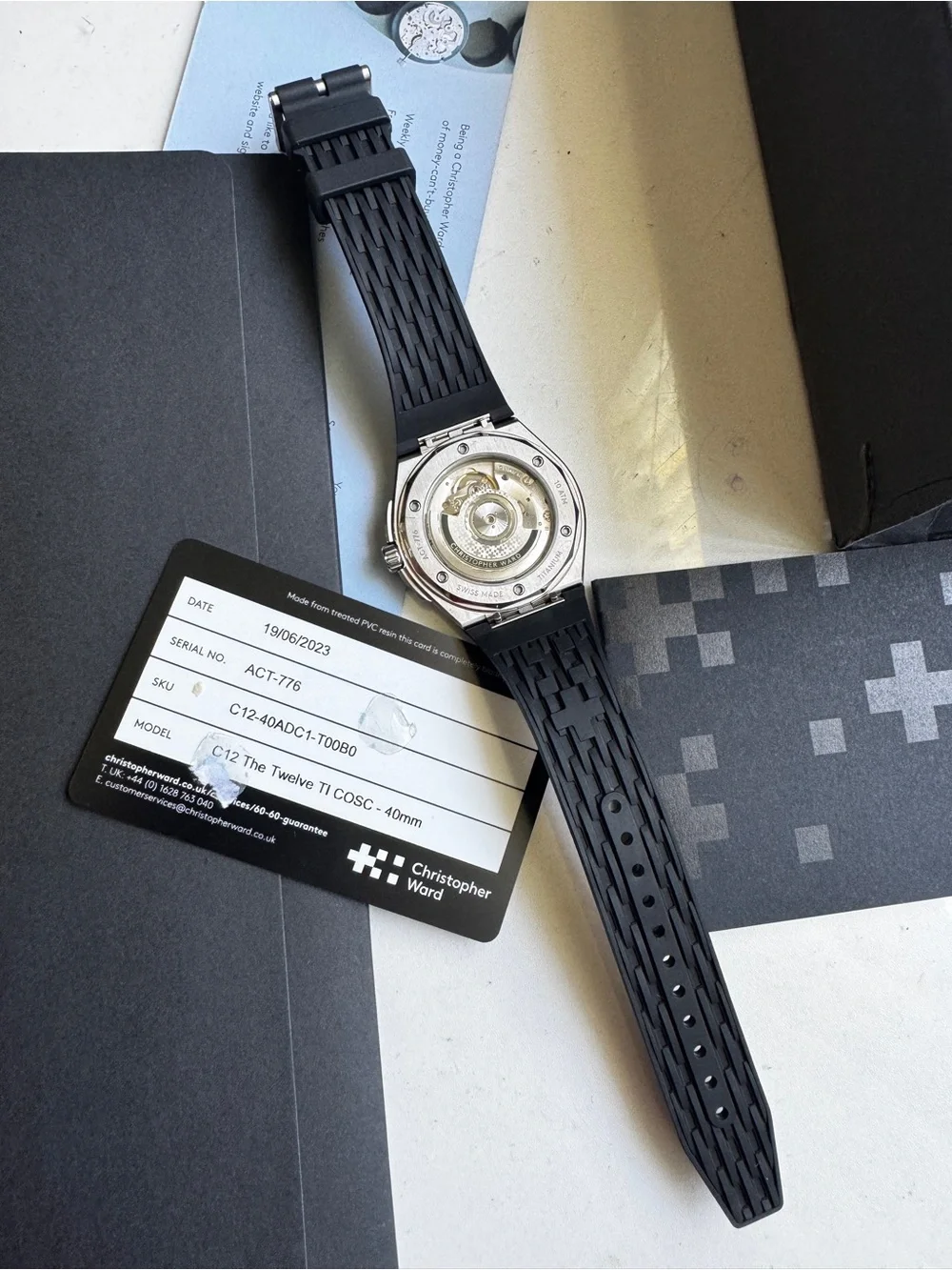 Christopher Ward The Twelve Astral Blue Titanium (Ti bracelet)